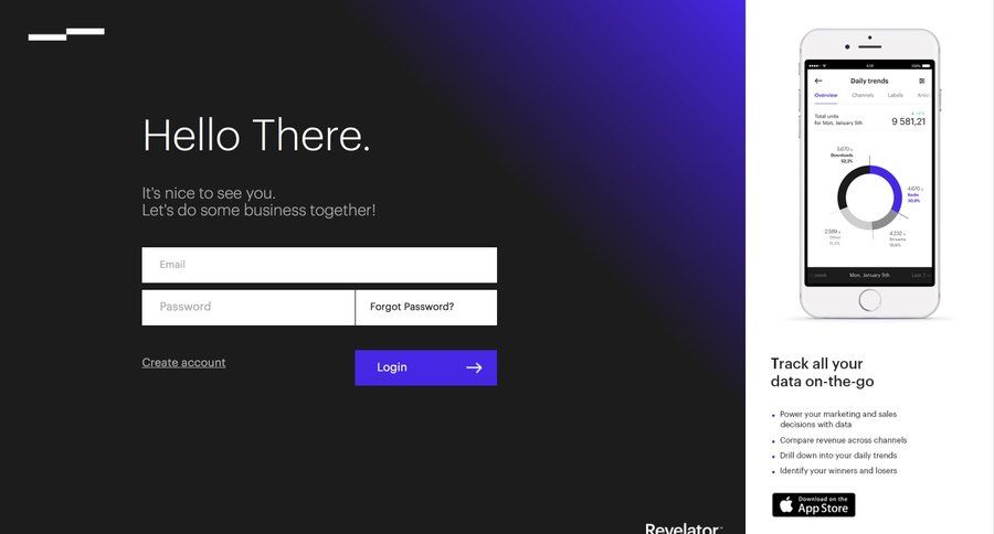 Revelator
				signin page example