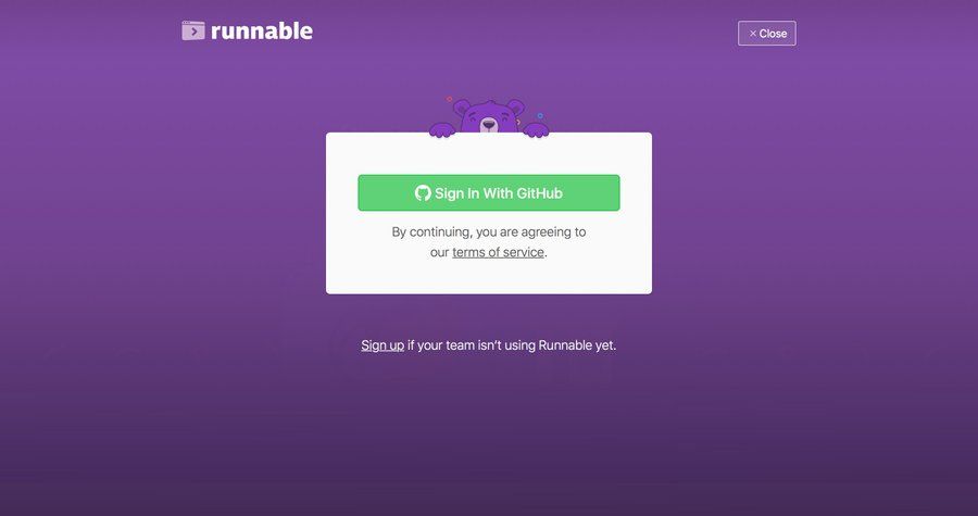 Runnable
				signin page example