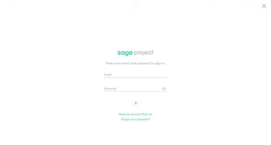 Sage project
				signin page example
