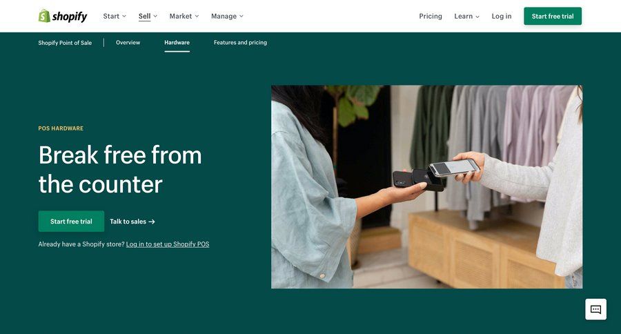 Shopify
				product page page example