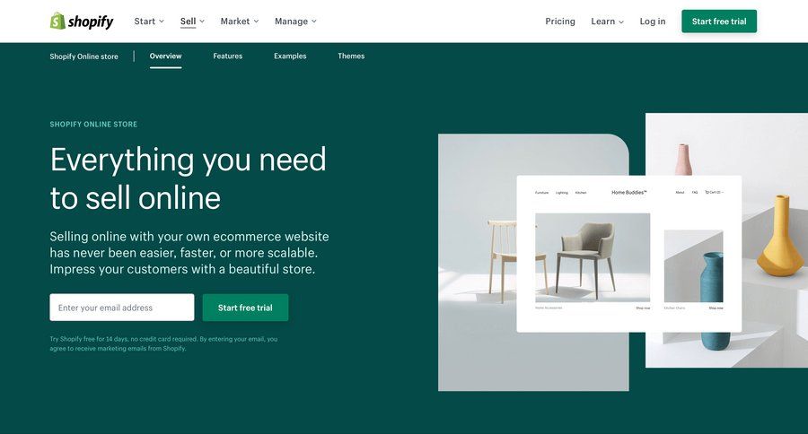 Shopify
				product page page example