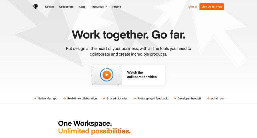 Sketch
			    ux ui design