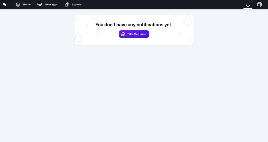 Spectrum
				empty state page example