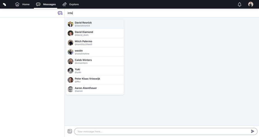 Spectrum
				messaging page example