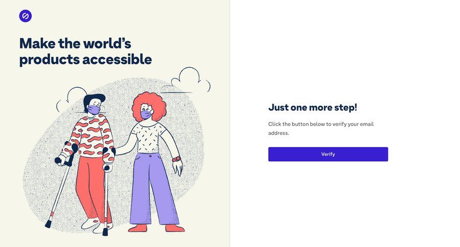 Stark
				signup page example