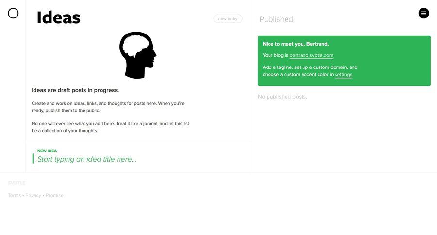 Svbtle
				home page example
