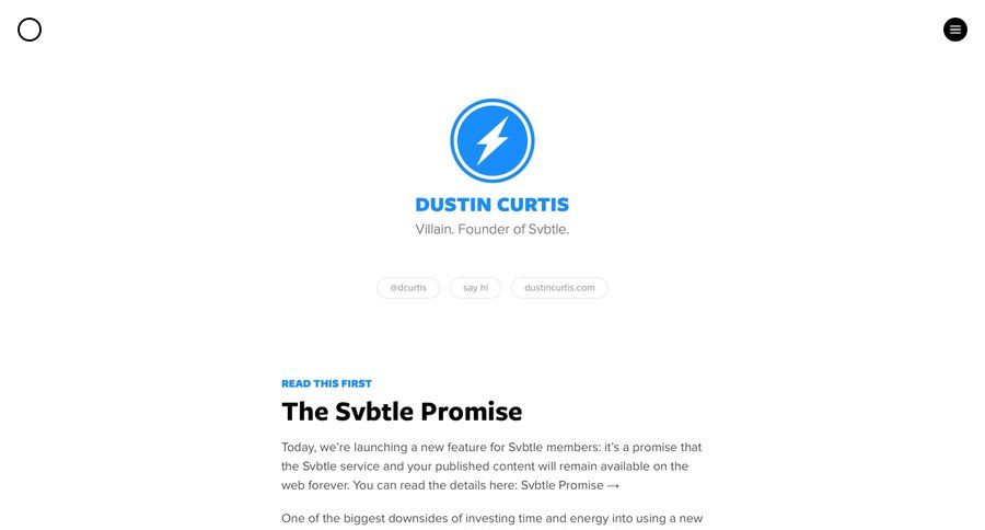 Svbtle
				profile page example
