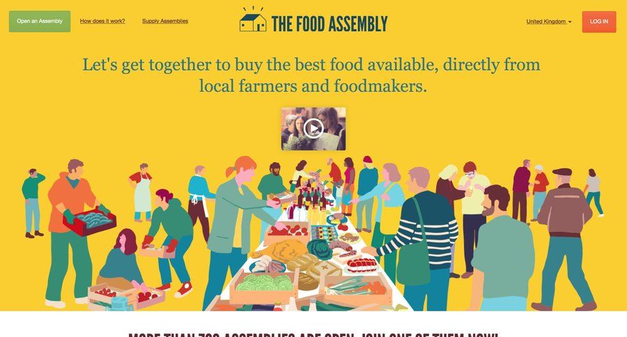 The food assembly
				 page example
