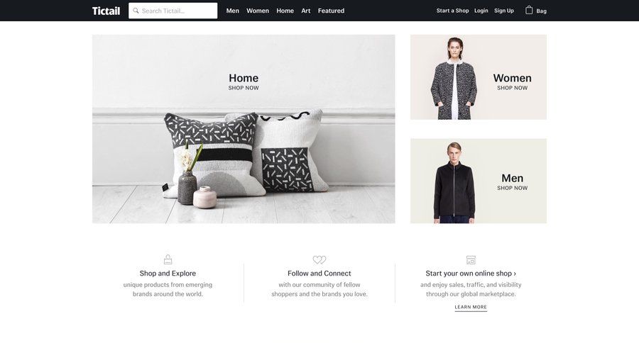 Tictail
page example