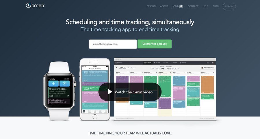 Timely
				 page example