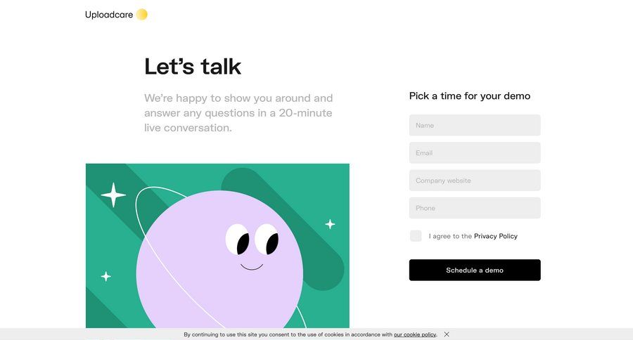 Uploadcare
				demo page example