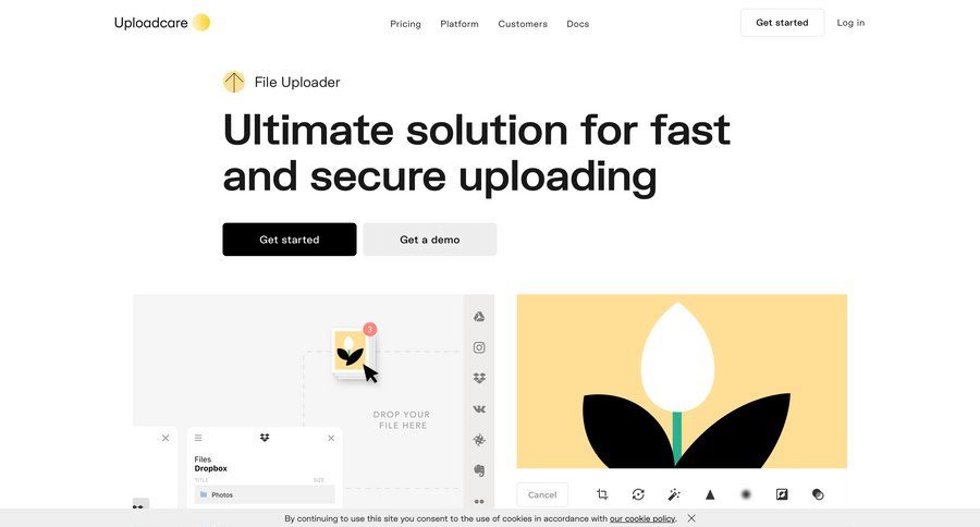 Uploadcare
				product page page example