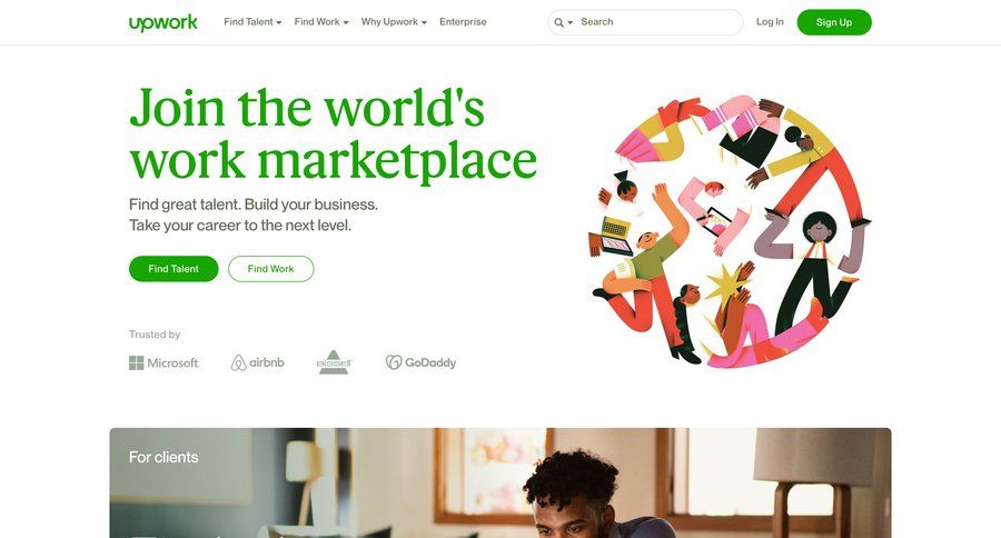 Upwork screen example