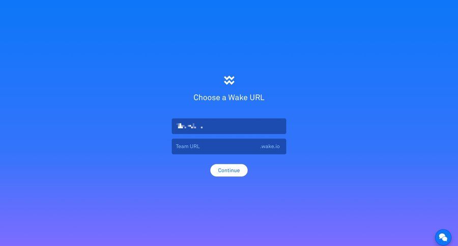Wake
				signup page example