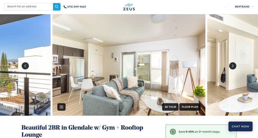 Zeus living
				detail page page example